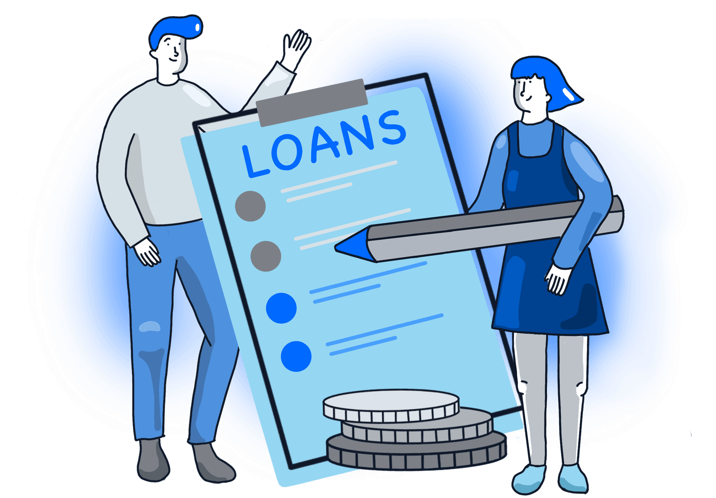 List of loans with bullet points